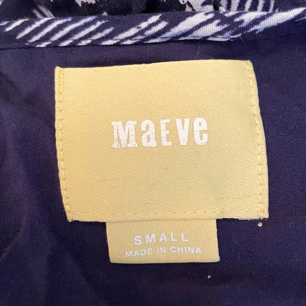 Anthropologie Dress Women’s Sz Small Maeve Indiga Patchwork Boho Corset Tassel - Picture 11 of 12